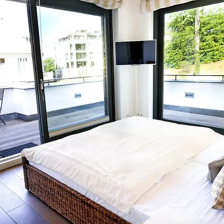 فيلة Paula In - Penthouse Mit Kamin Und Dachterrasse Sellin (Rugen)